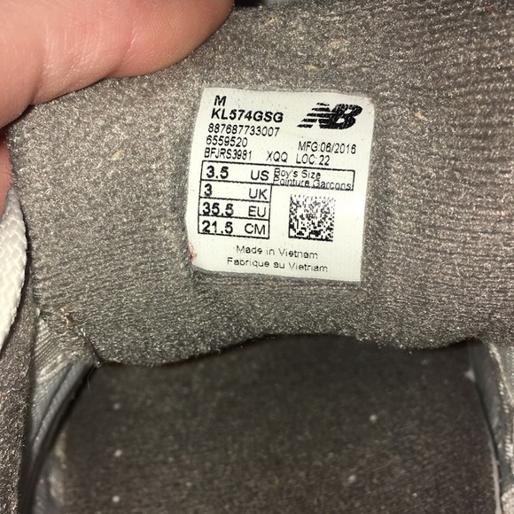 New balance! Grey, size 3.5!! - Picture 5 of 7